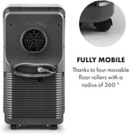Klarstein Mobile Klimaanlage mit Abluftschlauch, 4-in-1 Klimagerät mit Ventilator, Luftentfeuchter & Nachtmodus, Kleine & Portable Klimaanlage für Wohnung & Büro, App-Steuerung, 12000 BTU