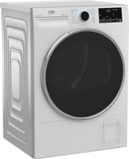 Beko B5T4824IF bPRO 500 Wäschetrockner, 8 kg, Frontlader Wärmepumpentrockner, allergikergeeignet, 15 Programme, Dampffunktion, Knitterschutz, Silent-Programm, AquaWave Schontrommel, Weiß