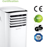 Comfee Mobiles Klimagert Easy Cool 2.0, 7000 BTU 2,0kW, Kühlen&Ventilieren&Entfeuchten, Raumgre bis 68m(25㎡), APP-Steuerung/Alexa/Google Home/IFTTT, Mobile Klimaanlage mit Abluftschlauch