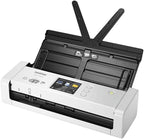 Brother ADS-1700W Kompakter und intelligenter Dokumentenscanner | Dokumentenzuführung | Automatisches Scannen | Wi-Fi/Wi-Fi Direct, Weiß/Schwarz