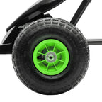 HOMCOM Gokart Kinderfahrzeug 3-fach verstellbarer Sitz Gummireifen