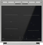 Gorenje GEIT5C61SPG Standherd mit Induktionskochfeld, 50 cm, 70 Liter,Silber, PerfectGrill, AirFry, FrozenBake, Pizza Mode 300°C, AquaClean, Made in Europe, inox