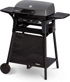 EndersGasgrill Urban II Pro, Tischgrill, Grillen-, Kochen- und Backen Funktion, 2 Brenner Edelstahl, mit Grill-Thermometer, Balkon-, Camping-Grill, Aluguss-Gehäuse, Gusseisen-Rost, #2062