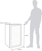 Getränkekühlschrank | Freistehender Kühlschrank für 126 Dosen mit Glastür mit Scharnier rechts | Mini-Getränkekühlschrank, perfekt für Bier, Wein, Limonade und kühlere Getränke