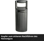 Einhell Akku-Messerhäcksler REDAXXO 36/25 Power X-Change (36 V, max. 25 mm Aststärke, 3 Wendemesser aus Stahl, 55 L Fangsack, Transportgriff, Stopfer)