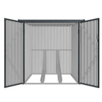 Fornorth Fahrradgarage für zwei Fahrrder 142x198x157cm, Dunkelgrau