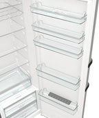 Gorenje R 619 DAXL6 Kühlschrank/AdaptTech/FreshZone/Schnellkühlfunktion/Umluft-Kühlsystem/LED Display / 398l / 185cm / EEK D/Edelstahl