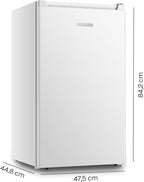 Heinrich´s Gefrierschrank 61Liter -18°C Freezer, 3x Gefrierschublade, 7 Stufen Temperaturregler, Airflow, wechselbarer Türanschlag weiß