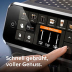 Philips Serie 5400 Kaffeevollautomat - Genießen Sie 12 Getränke, schnell reinigendes LatteGo, intuitives TFT-Display, anpassbare Kaffeeeinstellungen, erstklassiges Küchendesign (EP5441/50)