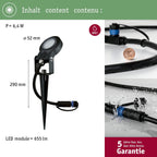 Paulmann Leuchten Paulmann 93696 Outdoor Plug & Shine 3er-Set Spot Sting Basisset IP67 3000K 3 x 6W