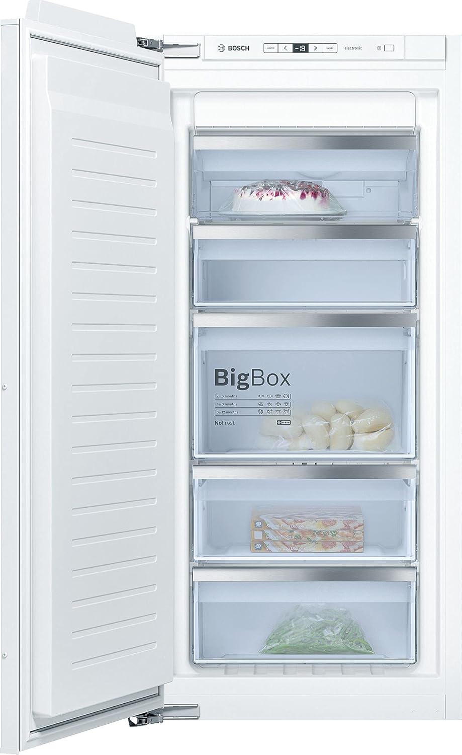 Bosch GIV11ADC0 Serie 6 Einbau-Gefrierschrank, 95 kWh, Jahr, 70 l, LowFrost, FreshSense, 72 x 56