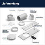 De'Longhi Pinguino PAC EM82, Mobile Klimaanlage für Rume bis zu 80 m, 9.400 BTU, 2,4 kW, 63 dB, Entfeuchtungsfunktion, Energieklasse A, 24h-Timer, Wei