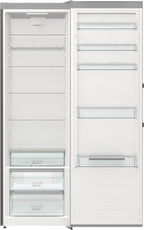 Gorenje R 619 DAXL6 Kühlschrank/AdaptTech/FreshZone/Schnellkühlfunktion/Umluft-Kühlsystem/LED Display / 398l / 185cm / EEK D/Edelstahl
