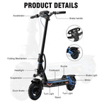RCBTECH R10S Electric Scooter – 16.8Ah, 500W, APP-Integration