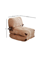 Fold Kadife Bettsofa - Kamel
