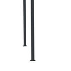 Outsunny Pergola 2,95x2,95 m mit Schiebedach Grau