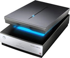 Epson Perfection V850, professioneller Fotoscanner, Scanner zum Digitalisieren von Fotos, Vorlagen, Dias und Negativen, Flachbettscanner mit hoher Auflösung, schwarz/silber