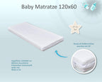 Baby Delux Babybett 60x120 weiß Kinderbett umbaubar zum Juniorbett Schublade Matratze Teddy Wippe Motiv