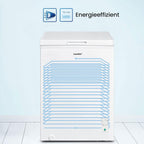 Comfee RCC100WH2(E) Gefriertruhe/169 kWh/Jahr/85cm hoch/99L/38dB/Geringe Lautstärke/Hoch effizientesD-förmigesRohr/Geeignet für verschiedene Einsatzszenarien/Einstellbarer Temperaturregler/Weiß