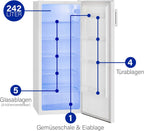 Bomann VS 7316 Full Room Fridge, White