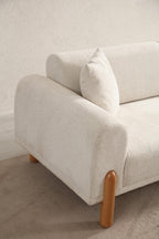 Lyke 3 Sitzer Bettsofa - Sahne