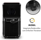 Klarstein Mobile Klimaanlage mit Abluftschlauch, 4-in-1 Klimagerät mit Ventilator, Luftentfeuchter & Nachtmodus, Kleine & Portable Klimaanlage für Wohnung & Büro, App-Steuerung, 12000 BTU