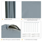Outsunny Pavillon 3x3 m wasserdicht & faltbar