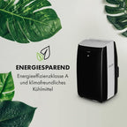 KLARSTEIN Grandbreeze Pro 14K – Mobiles Klimagerät, Luftentfeuchter, Ventilator, 3 Geschwindigkeiten, 14000 BTU/1,65 kW, Raum: 42 bis 68 m², Durchfluss: 460 m³/h, CEE A – Weiß Klimaanlage