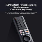XIAOMI A Pro, 55" (140 cm), 4K UHD QLED, Smart TV, Google TV, Triple Tuner DVB-C/S/S2/T/T2, HDR10+, Game Boost 120Hz, MEMC, Sprachsteuerung mit, 2+8GB, Kompatibel mit Apple Airplay & Google Cast