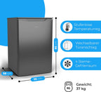 Bomann Gefrierschrank 87L | Gefrierschrank klein mit Temperaturbereich ≤ -18°C | 3 Schubladen | Tiefkühlschrank mit wechselbarem Türanschlag | Freezer Tiefkühlschrank klein GS 7253 weiß