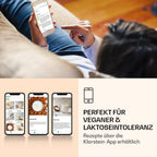 Klarstein Mixer, Standmixer mit 300 Motor- und 1250 Watt Heizleistung, Hochleistungsmixer für Pflanzenmilch Zubereitung, Smoothie Mixer mit 360° Heiztechnologie, 30.000 U/min, Touchscreen, Schwarz