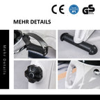 HOMCOM Mini Heimtrainer Fitnessbike LCD-Display verstellbarer Widerstand