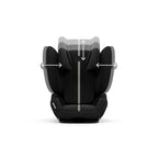 CYBEX Gold Kinder-Autositz Solution G i-Fix, Für Autos mit und ohne ISOFIX, Ab ca. 3 bis 12 Jahre (100 - 150 cm), Ab ca. 15 bis 50 kg, Lava Grey