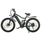 Hitway BK9 E-Bike - 500W Motor, 48V 15Ah, 26 x 4.0 Fat Tire - All-Terrain Mountain E-Bike