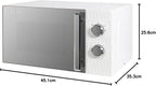 Russell Hobbs Honeycomb RHMM715G 17 Liter 700 W Grau Solo manuelle Mikrowelle mit 5 Leistungsstufen, integrierter Timer und Auftaufunktion