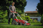 Einhell Akku-Rasenmher RASARRO 36/38 Kit Power X-Change (36 V, 38 cm Schnittbreite, 450 m, Brushless, Mulchfunktion, 45L Fangkorb, inkl. 2x 4,0 Ah Akkus + Twincharger)