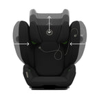 CYBEX Gold Kinder-Autositz Solution G i-Fix, Für Autos mit und ohne ISOFIX, Ab ca. 3 bis 12 Jahre (100 - 150 cm), Ab ca. 15 bis 50 kg, Lava Grey