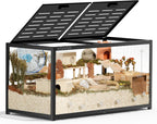 BUCATSTATE Hamsterkäfig 3,0: Metall Rattenkäfig Kleintierkäfig Groß Stapelbar mit Einfacher Montage 120L x 60W x 62H cm für Nager, Mäuse, Zwerghamster (0,72m², Weiß)