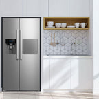 Midea KS-DDX 6.32 WT Side-by-Side Kühl-/Gefrierkombination/ 178,8 cm Hhe/ 254 kWh/Jahr/No Frost/Dual Inverter Compressor/mit 3in1 Wasser-/Eisspender und Wassertank, Dark Inox