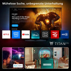 Philips Ambilight 55PUS8600 4K QLED Smart TV - 55 Zoll Display mit P5 Perfect Picture Engine Ultra HD, Titan OS, Dolby Vision und Dolby Atmos Sound