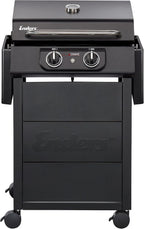 Enders Elektrogrill eCRAVE 2, mit Gussrost, Grillwagen mit viel Stauraum, SIMPLE CLEAN™ Reinigungssystem, 2 leistungsstarke Heizelemente, formstabile Garhaube mit integriertem Thermometer #97116