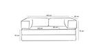Comfort 3er Sofa - Orange