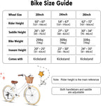 Glerc Missy 20 24 26 Zoll Mädchen City 6-Gang Hybrid Cruiser Fahrrad mit Weidenkorb für Jugend über 6-Jahre alt, mehrere Farben