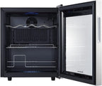 Kalamera Getränkekühlschrank, Bierkühlschrank mit Touch-Bedienfeld, 3-18°C Kühlzone, Flaschenkühlschrank 86 Liter, Blaue LED-Innenbeleuchtung, 41 dB, KRC-86GE