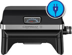 Campingaz Grill Attitude2go, Gasgrill & Elektrogrill, Tischgrill, tragbarer Balkon-, Camping-Grill, mit Deckel, Thermometer und Gusseisen-Grillrost, Betrieb mit Gas oder Elektro