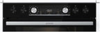 Gorenje Einbauherd-Set Heißluft Inox Set 4 mit Glaskeramik-Kochfeld / 77 Liter / ExtraSteam / GentleClose & Open / EcoClean / AirFry / PizzaMode / PerfectGrill / Teleskopauszüge / Inox-Look