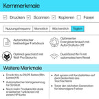 HP Color LaserJet Pro MFP 3302fdwg Multifunktions-Farblaserdrucker, Fax, Automatischer beidseitiger Druck, Touchscreen, Wi-Fi, Ethernet, USB, HP Wolf Pro Security