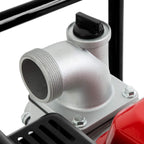 EBERTH 5,5PS Wasserpumpe mit 30.000l/h und 30m Förderhöhe, 2 Zoll Anschluss, Gartenpumpe Schmutzwasserpumpe mit 4-Takt-Motor und 7m Ansaughöhe, Benzin Pumpe, Seilzugstart, Metallfuß, Tragegriff