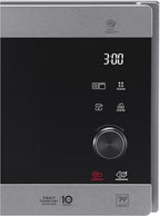 LG MS2595CIS Mikrowelle mit Smart Inverter Technologie, 25 Liter Kapazität, 1000 W, Automatikprogramme, einstellbare Leistungsstufen und EasyClean-Funktion, Silber