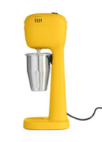 HENDI Milchshake Maker, Inkl. 2 Mixbechers (Edelstahl und Polykarbonat) und 4 austauschbaren Rührwerken, Drink mixer, Frappés, Getränkemixer, 230V/400W, 170x196x(H)490mm, Karamell
